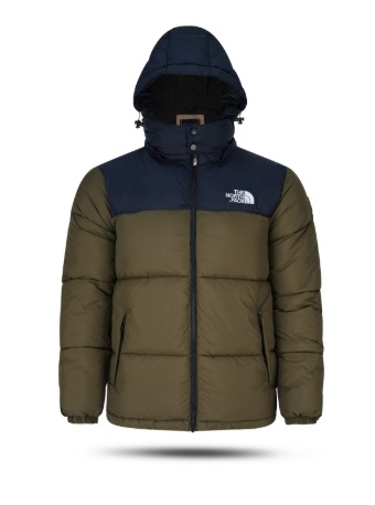 Premium Hooded Winter Puffer Jacket – Black & Burgundy